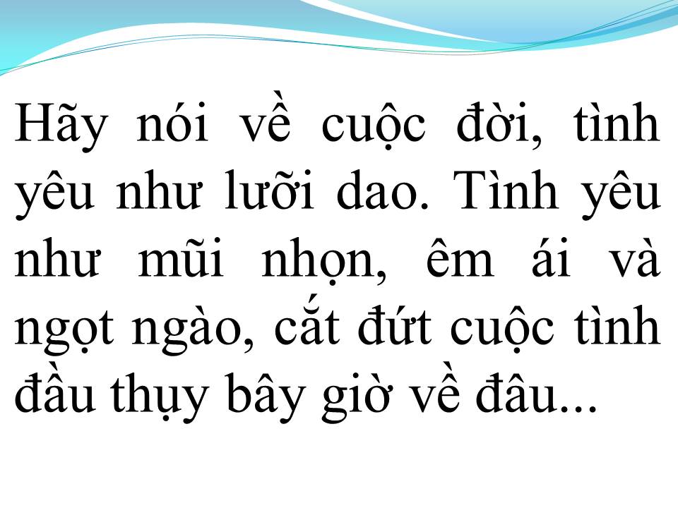 Lời bài hát KHÚC THUỴ DU