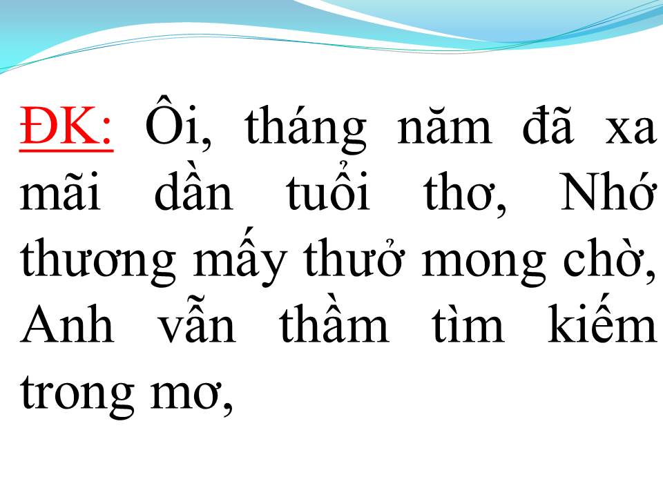 Lời bài hát KHUNG TRỜI TUỔI MỘNG
