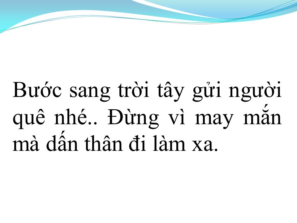 Lời bài hát ĐỜI TRAI XA XỨ