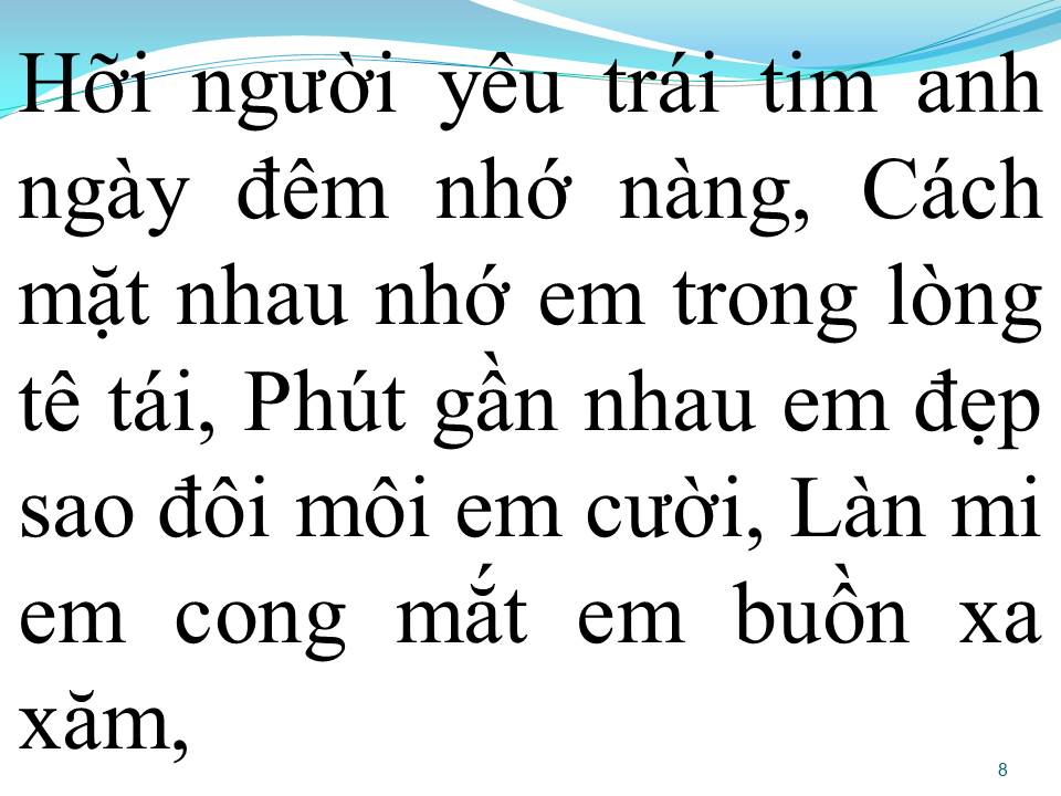 Lời bài hát THẤT TÌNH