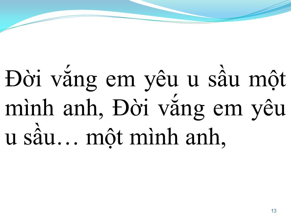 Lời bài hát THẤT TÌNH