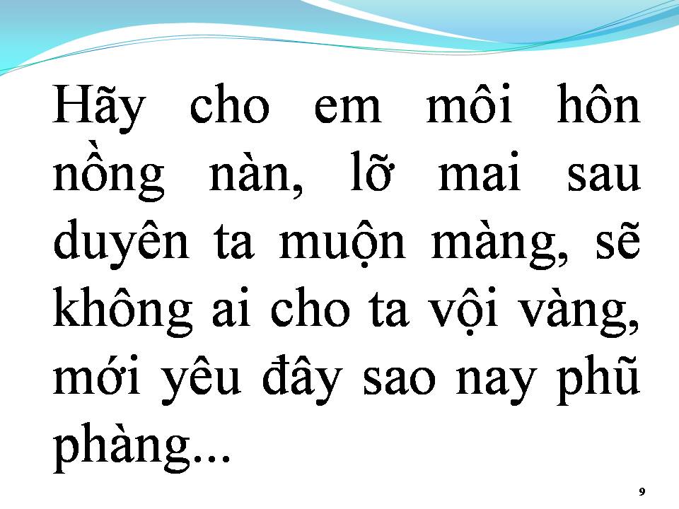 Lời bài hát HÃY YÊU NHƯ CHƯA LẦN NÀO