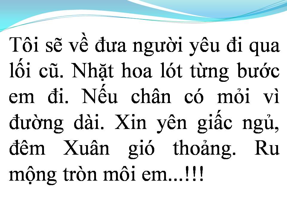 Lời bài hát HẸN MỘT MÙA XUÂN