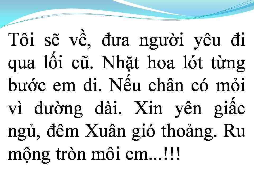 Lời bài hát HẸN MỘT MÙA XUÂN