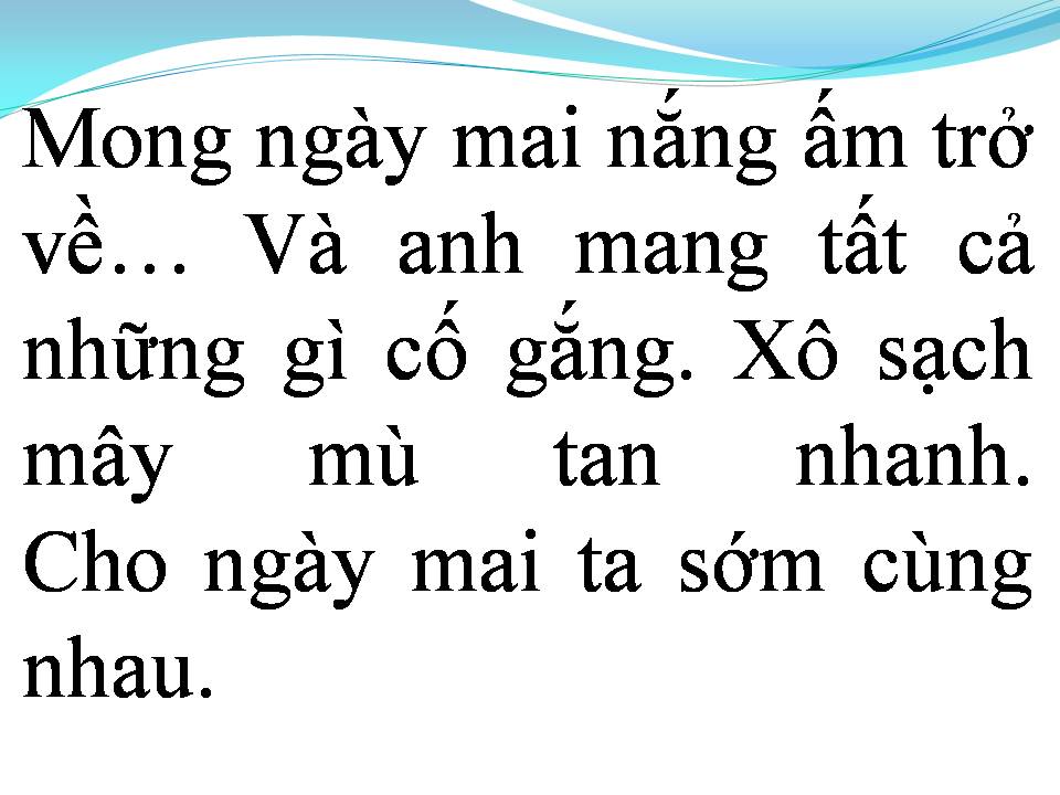 Lời bài hát HIỆN TẠI VÀ QUÁ KHỨ