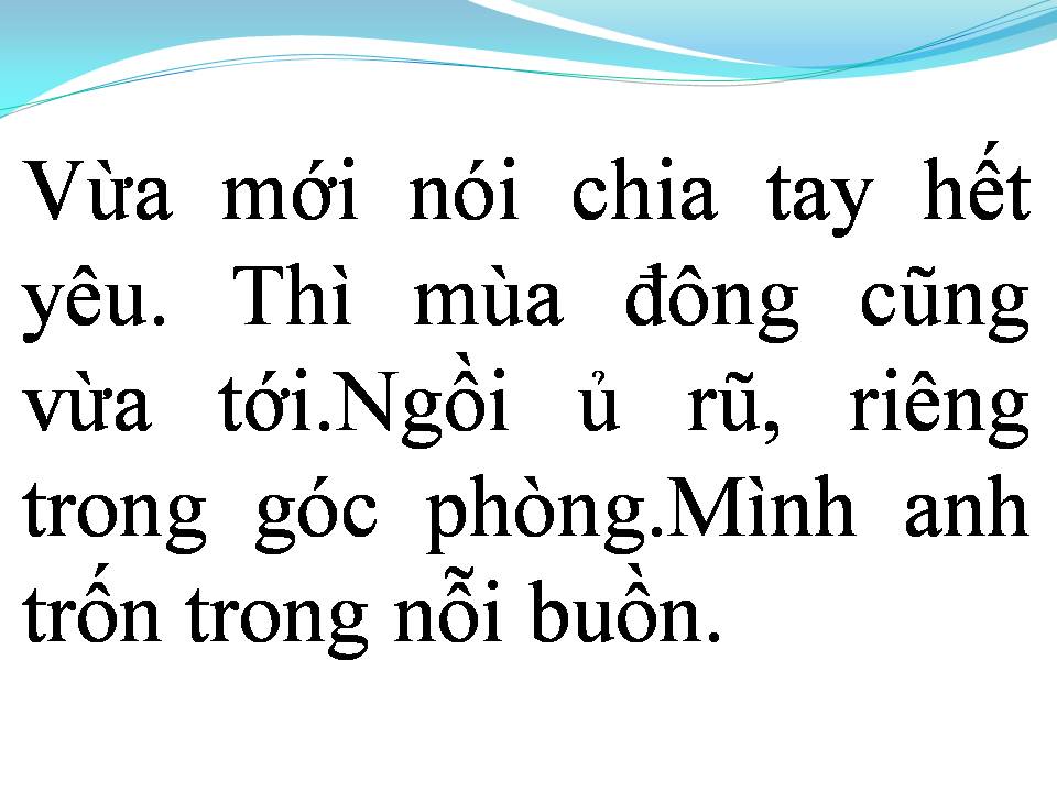 Lời bài hát HIỆN TẠI VÀ QUÁ KHỨ