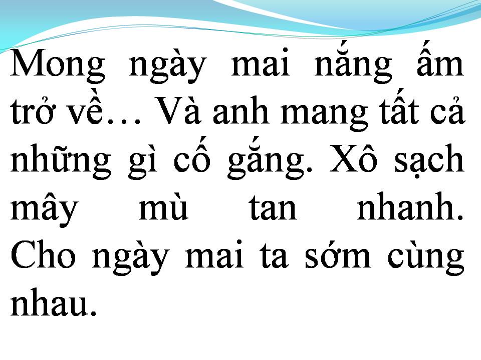 Lời bài hát HIỆN TẠI VÀ QUÁ KHỨ
