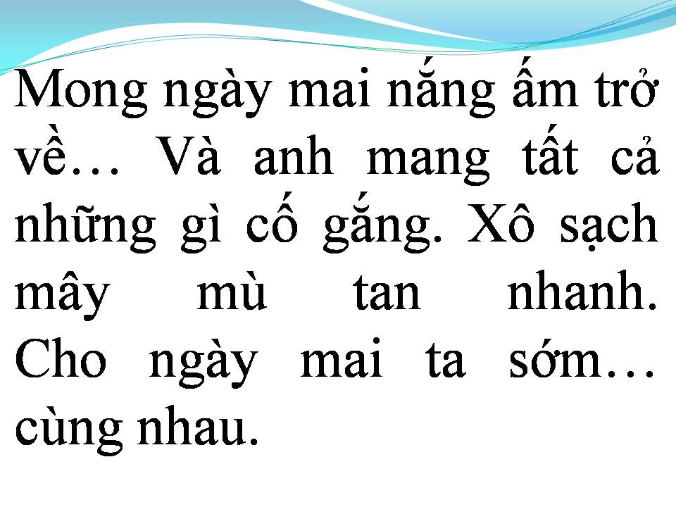 Lời bài hát HIỆN TẠI VÀ QUÁ KHỨ