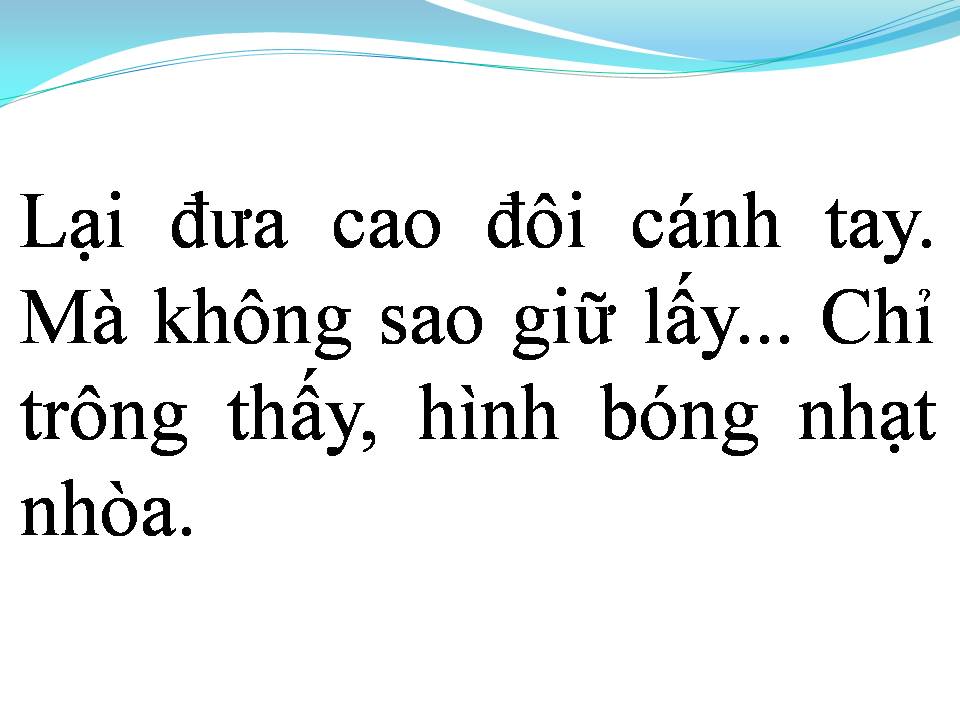 Lời bài hát HÌNH BÓNG CỦA MÂY