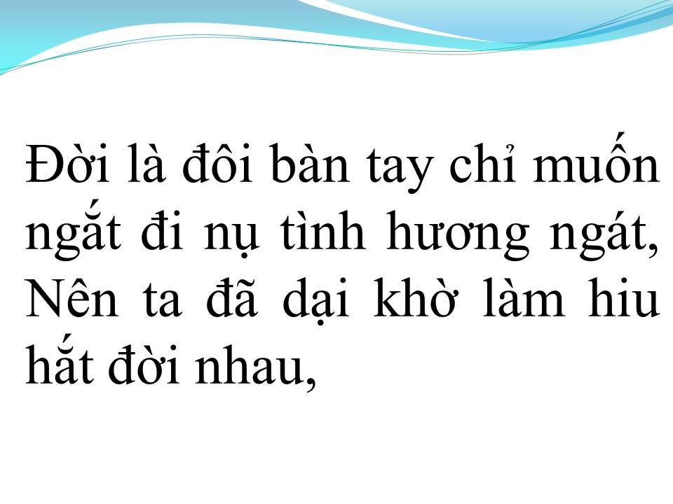 Lời bài hát HIU HẮT ĐỜI NHAU