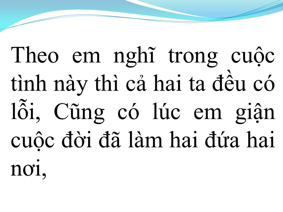 Lời bài hát HIU HẮT ĐỜI NHAU