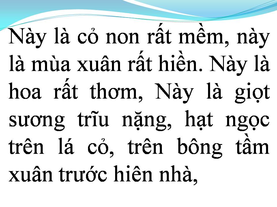 Lời bài hát HOA CỎ MÙA XUÂN