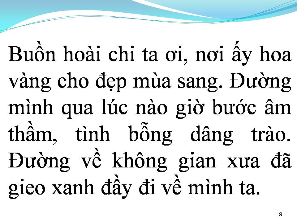 Lời bài hát HOA CÓ VÀNG NƠI ẤY