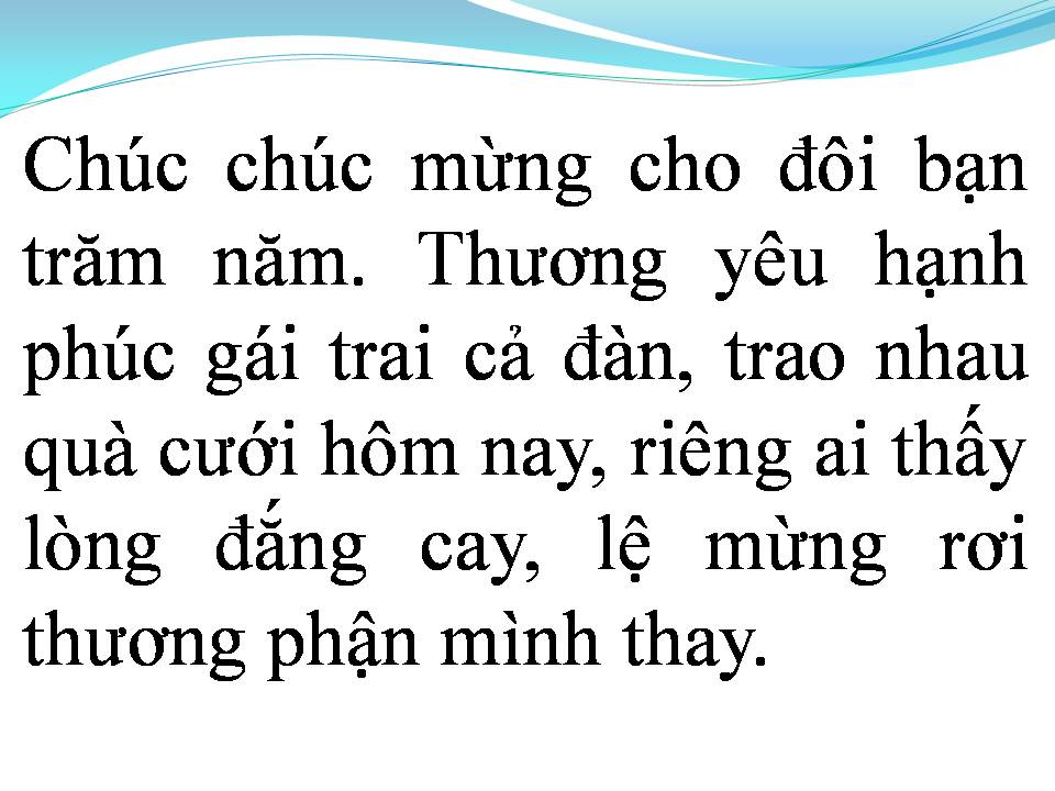 Lời bài hát HOA CƯỚI NHÀ AI
