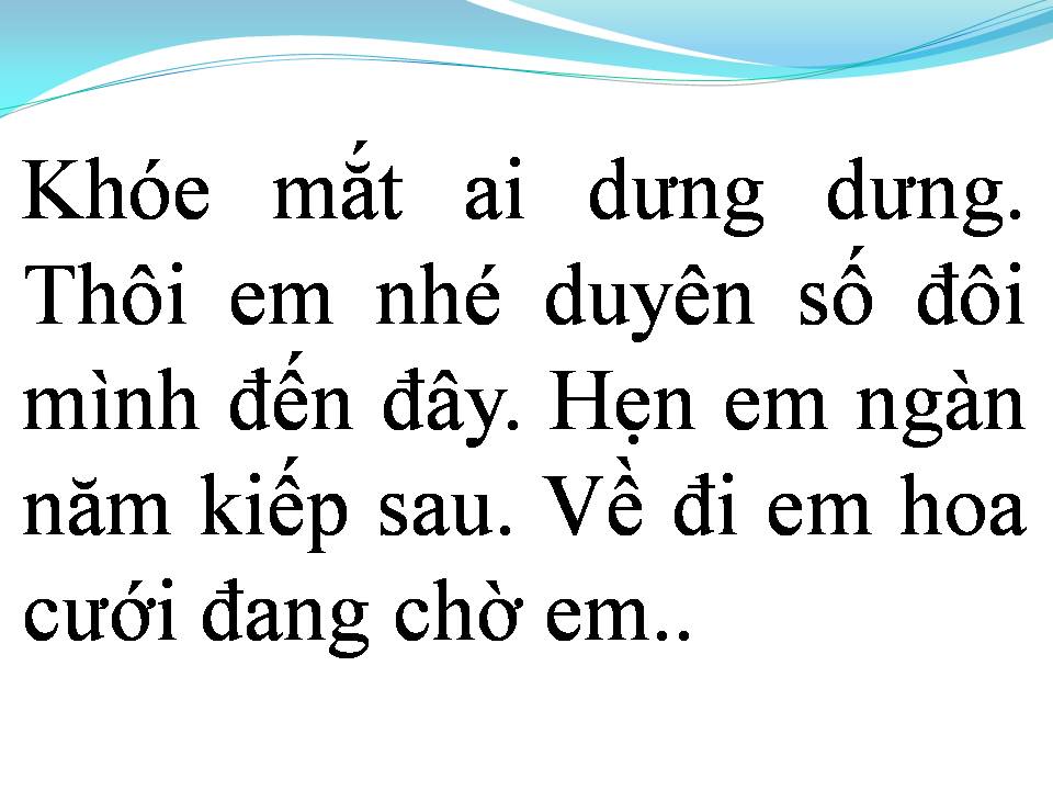 Lời bài hát HOA CƯỚI