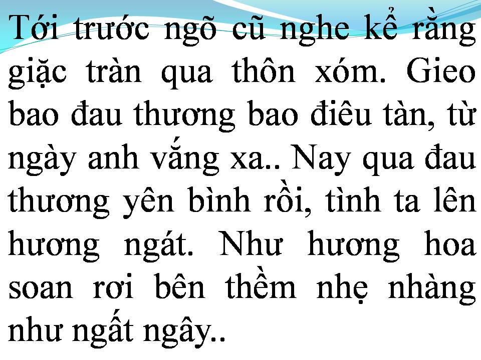 Lời bài hát HOA SOAN BÊN THỀM CŨ
