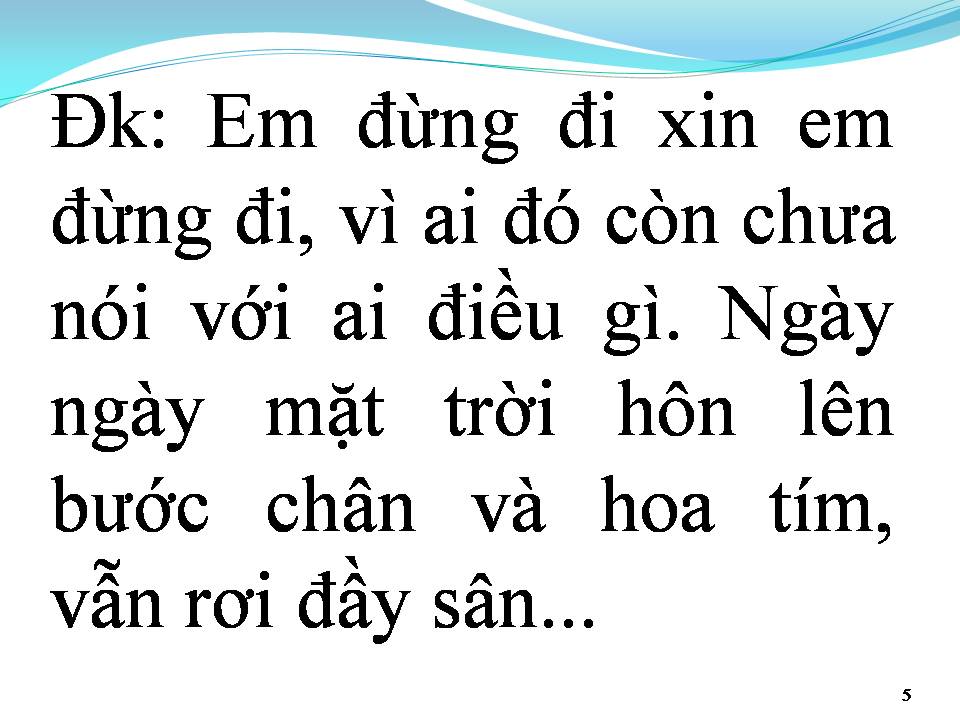 Lời bài hát HOA TÍM NGOÀI SÂN