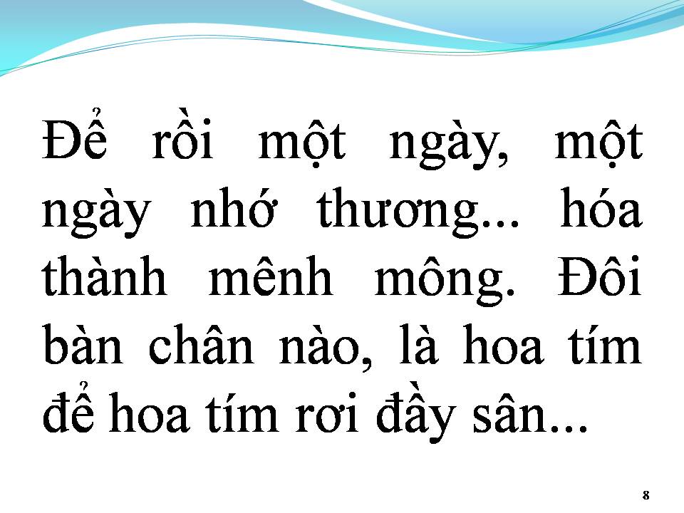 Lời bài hát HOA TÍM NGOÀI SÂN