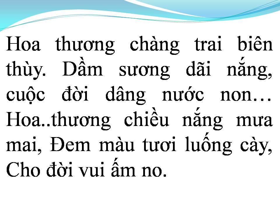 Lời bài hát HOA TÌNH THƯƠNG