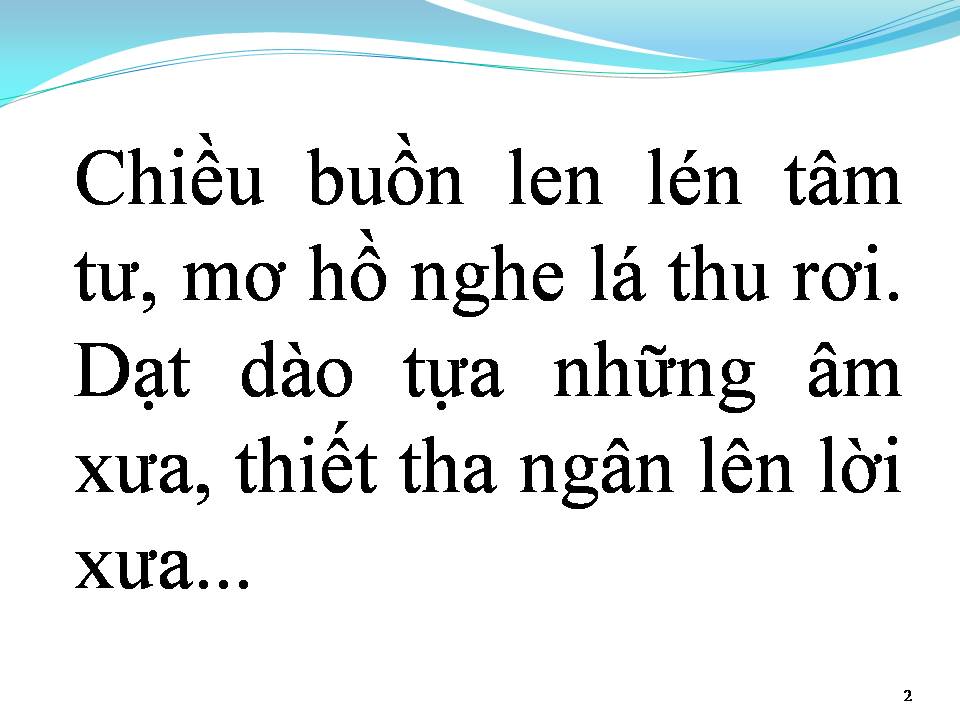 Lời bài hát HOÀI CẢM