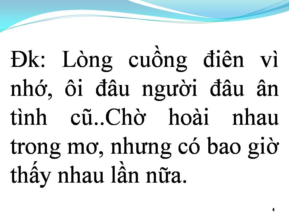 Lời bài hát HOÀI CẢM