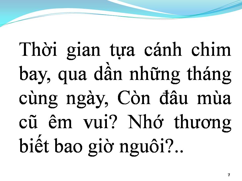 Lời bài hát HOÀI CẢM