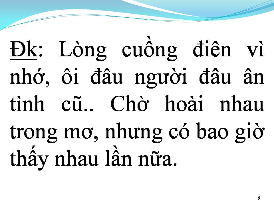 Lời bài hát HOÀI CẢM