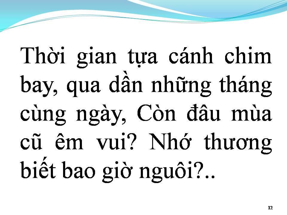 Lời bài hát HOÀI CẢM