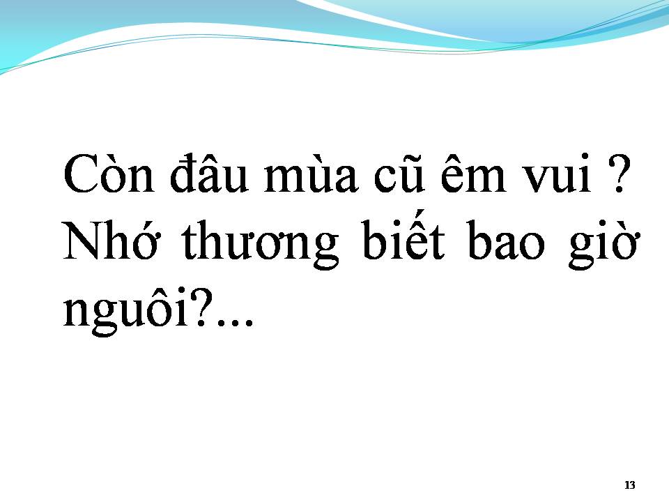 Lời bài hát HOÀI CẢM