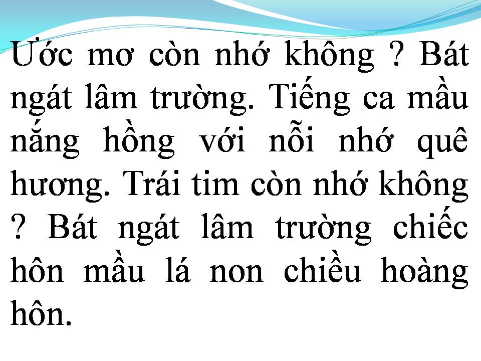 Lời bài hát HOÀNG HÔN MÀU LÁ