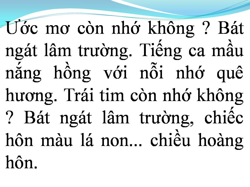 Lời bài hát HOÀNG HÔN MÀU LÁ