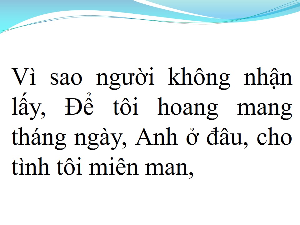 Lời bài hát HOANG MANG