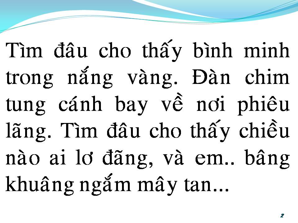 Lời bài hát HOANG VẮNG