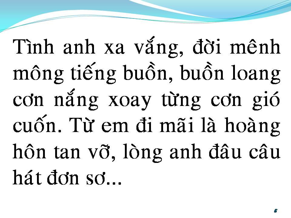 Lời bài hát HOANG VẮNG