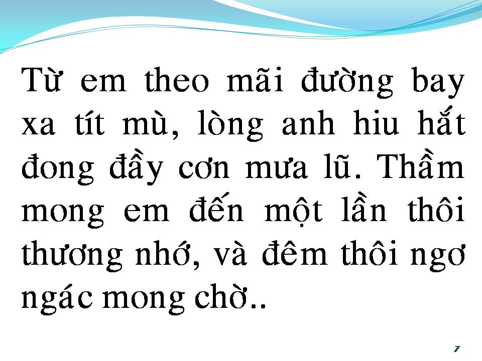 Lời bài hát HOANG VẮNG
