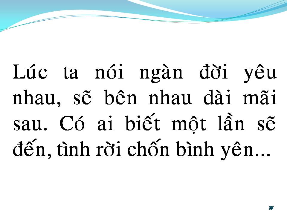 Lời bài hát HOANG VẮNG