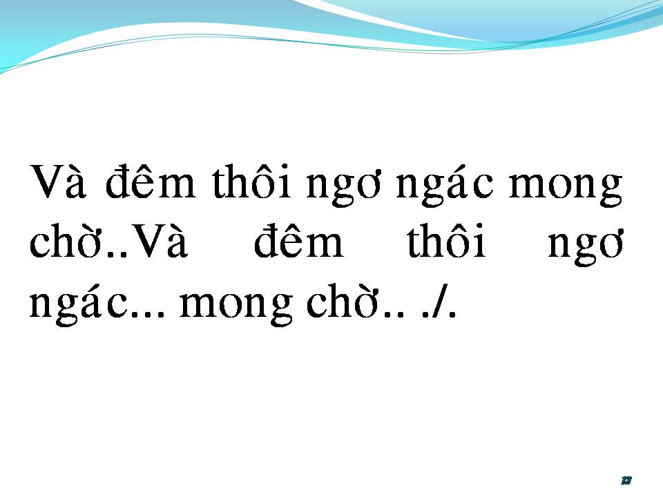 Lời bài hát HOANG VẮNG
