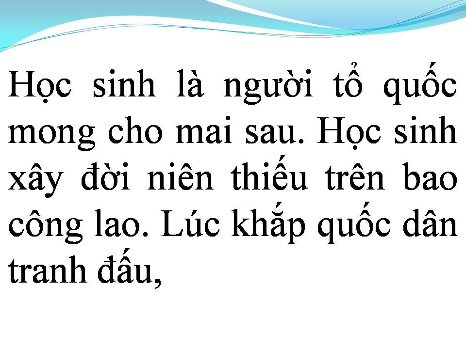 Lời bài hát HỌC SINH HÀNH KHÚC