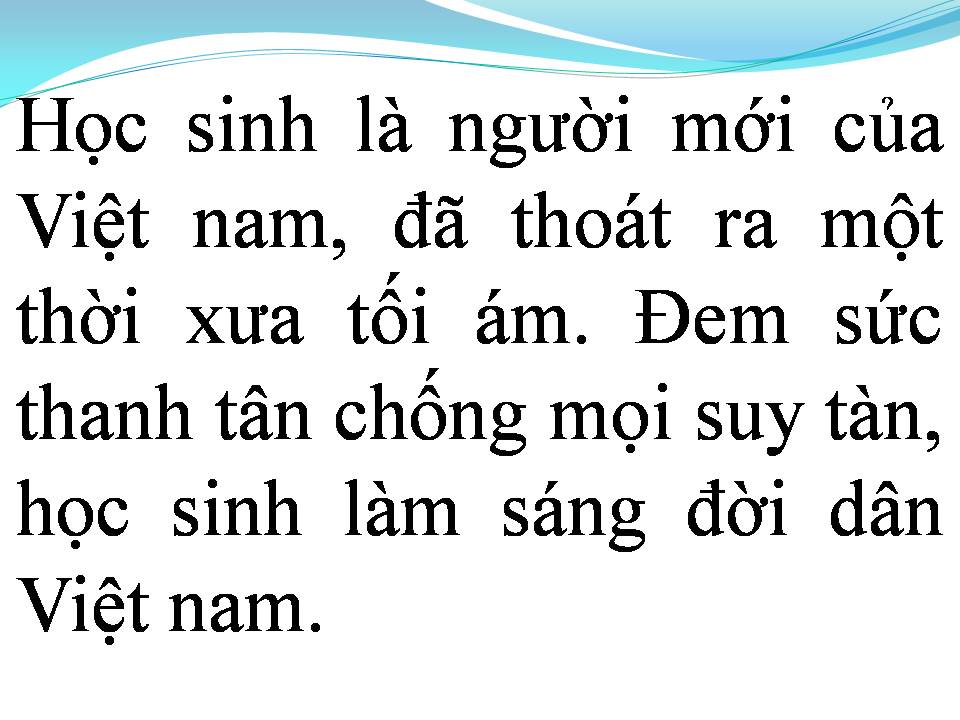 Lời bài hát HỌC SINH HÀNH KHÚC
