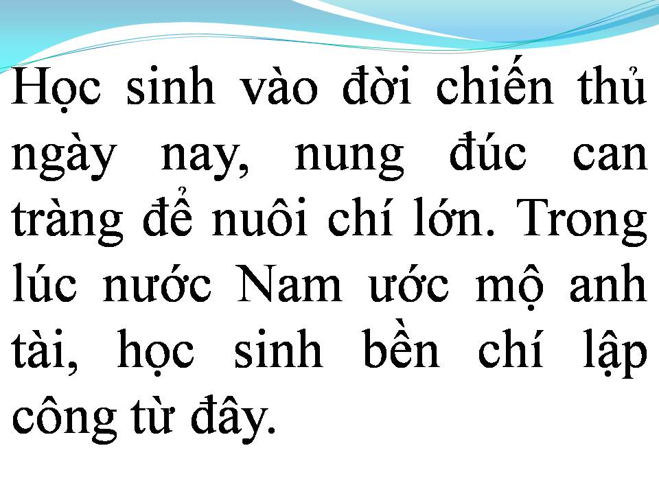 Lời bài hát HỌC SINH HÀNH KHÚC