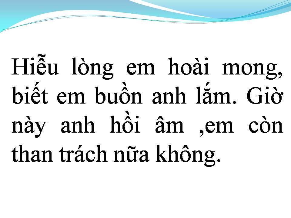 Lời bài hát HỒI ÂM