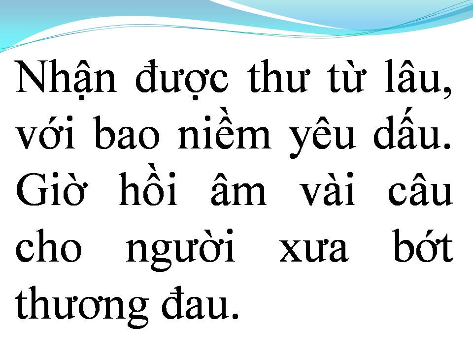 Lời bài hát HỒI ÂM