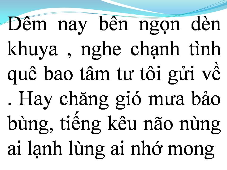 Lời bài hát HỒI ÂM
