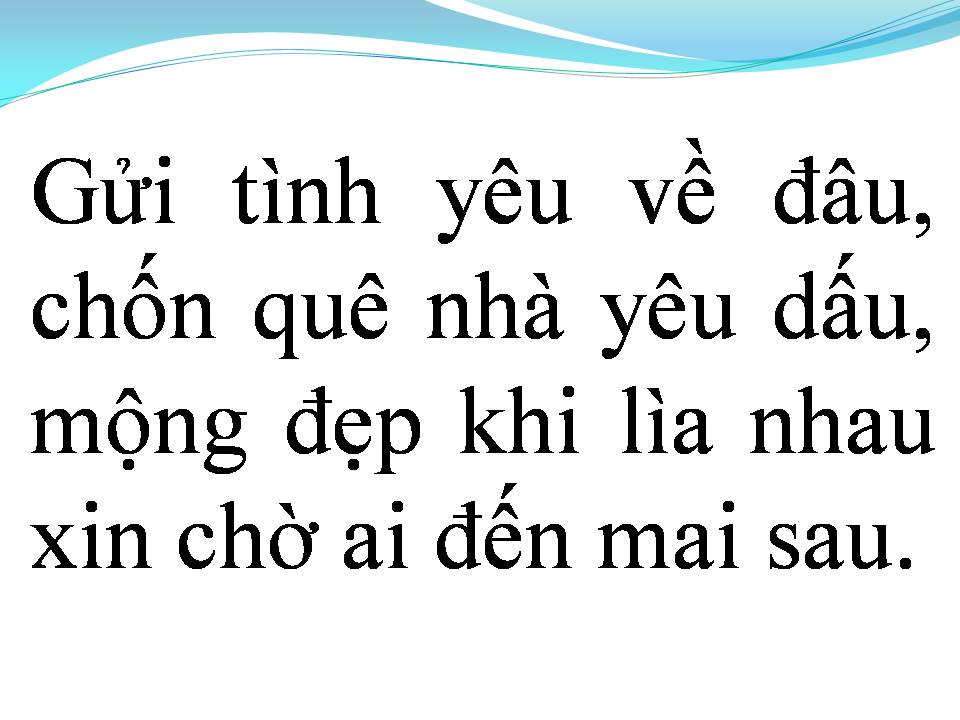Lời bài hát HỒI ÂM
