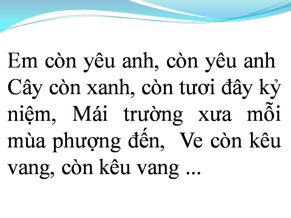 Lời bài hát EM CÒN YÊU ANH