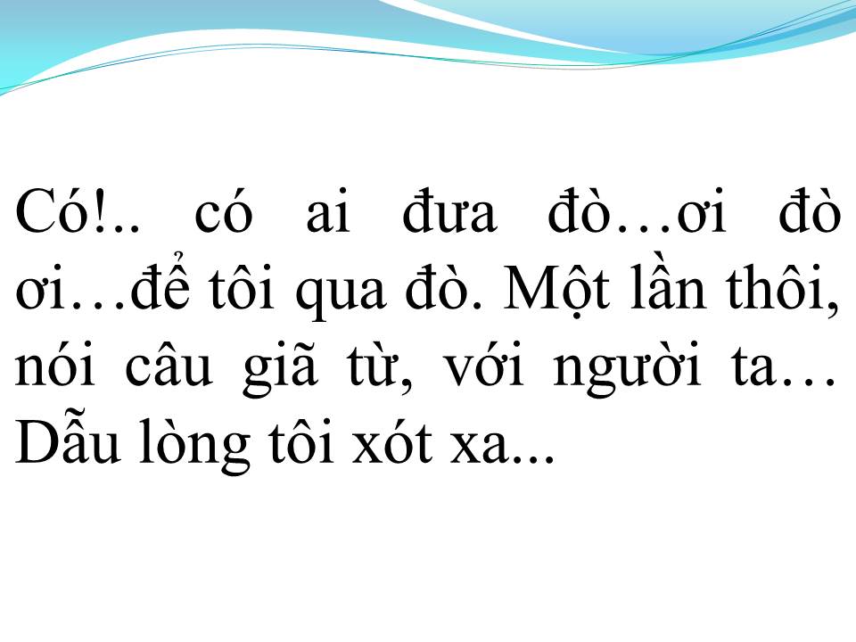 Lời bài hát HỠI CÔ LÁI ĐÒ