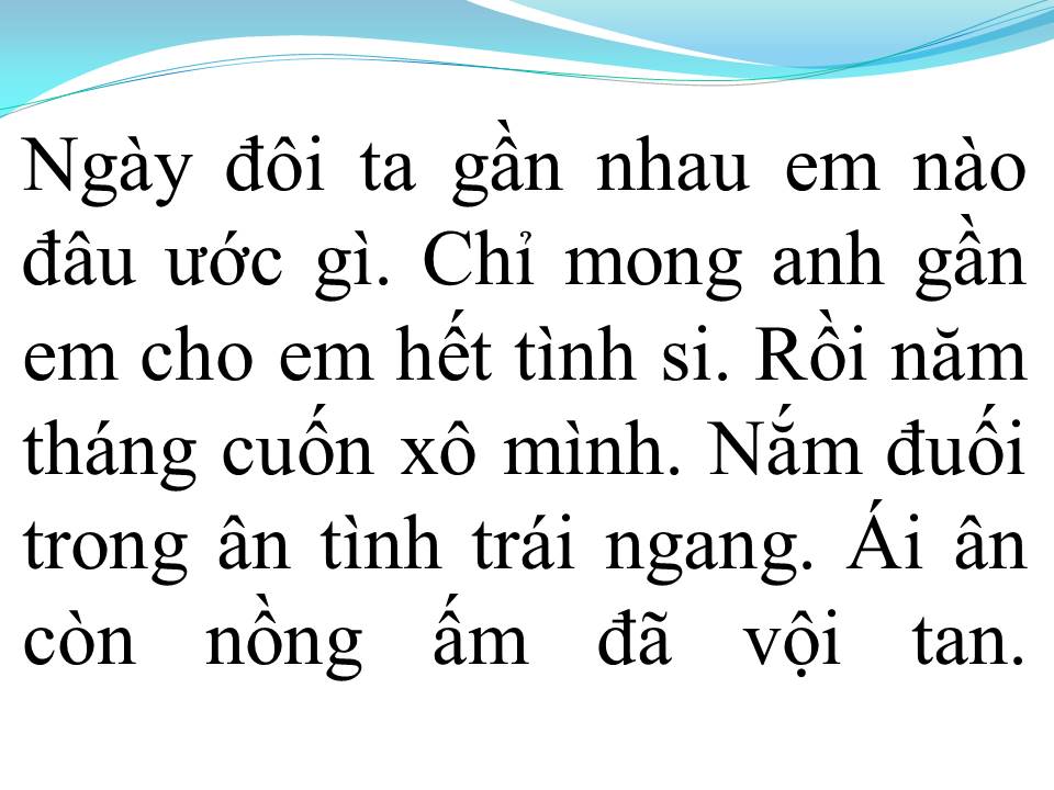 Lời bài hát HỠI NGƯỜI TÌNH