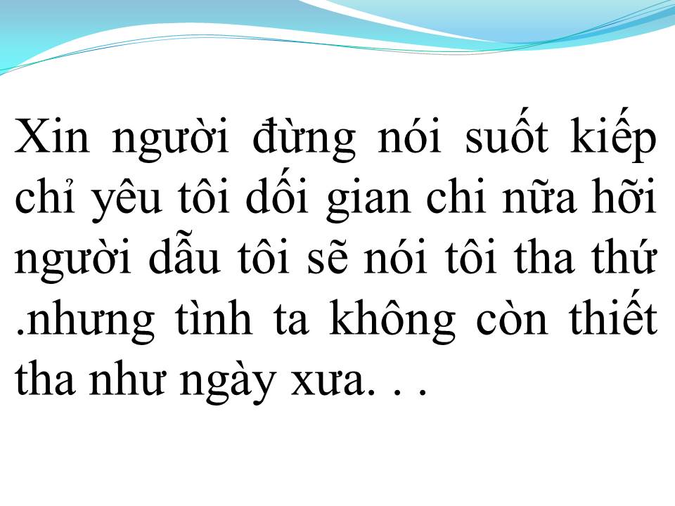 Lời bài hát HỐI TIẾC MUỘN MÀNG