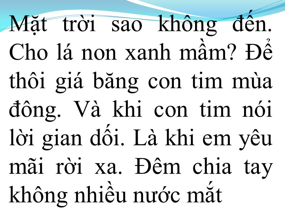 Lời bài hát HỐI TIẾC
