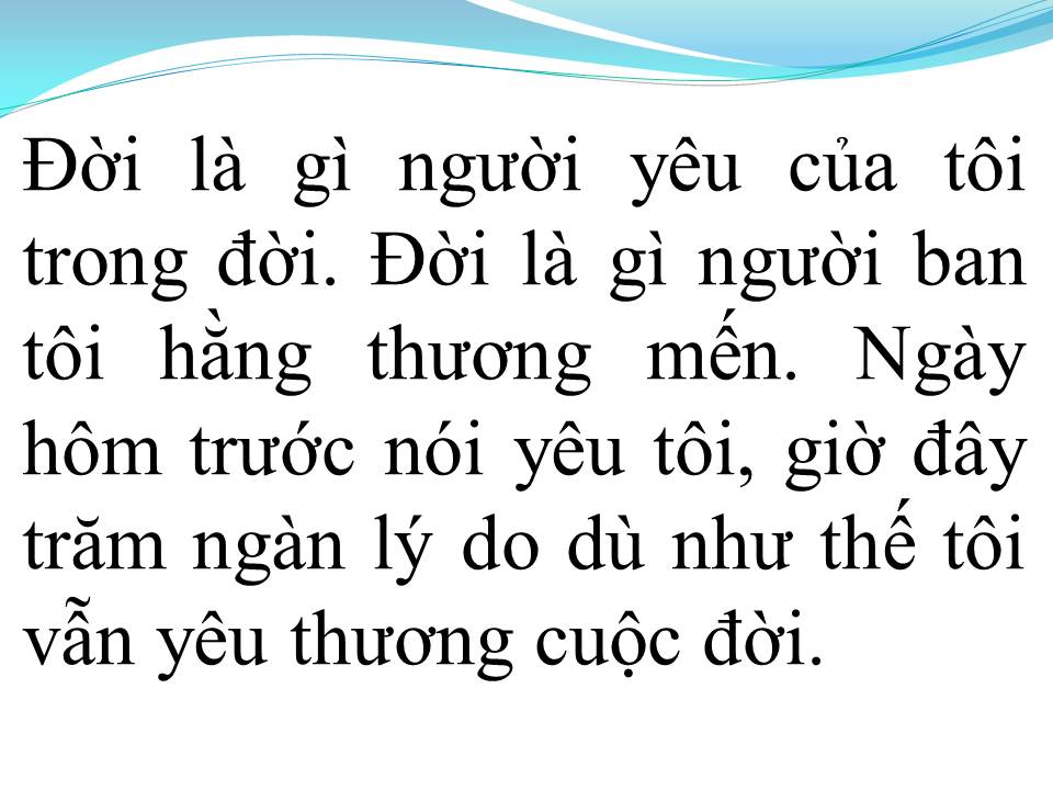 Lời bài hát HÔM QUA KHÁC HÔM NAY KHÁC (ĐỜI LÀ GÌ)
